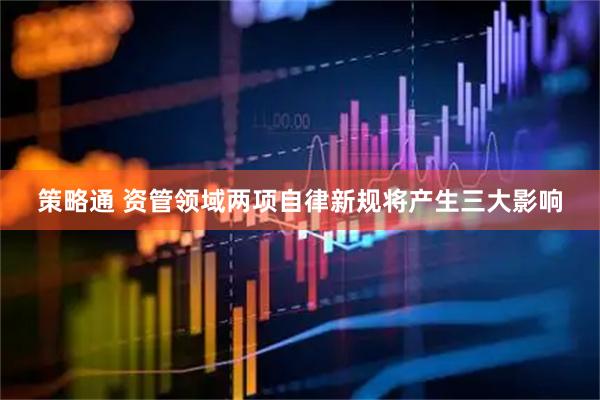 策略通 资管领域两项自律新规将产生三大影响