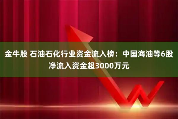 金牛股 石油石化行业资金流入榜：中国海油等6股净流入资金超3000万元